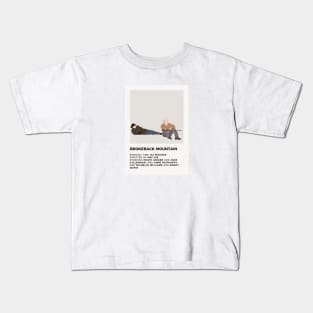 Brokeback Mountain Minimalist Poster Kids T-Shirt